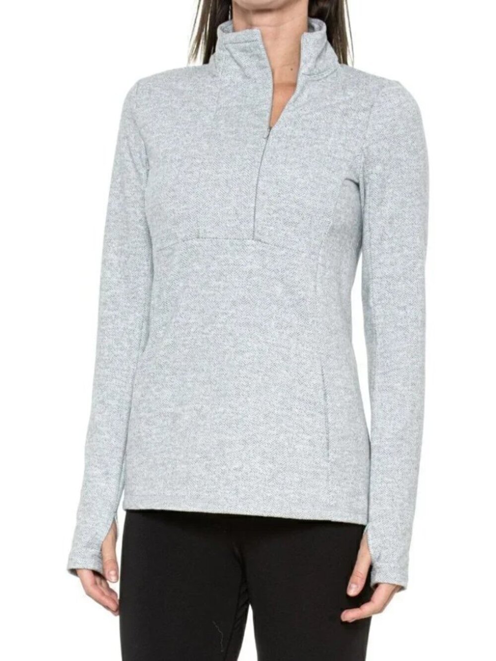 Kyodan Light Gray 1/2 Zip Long Sleeve Size Medium